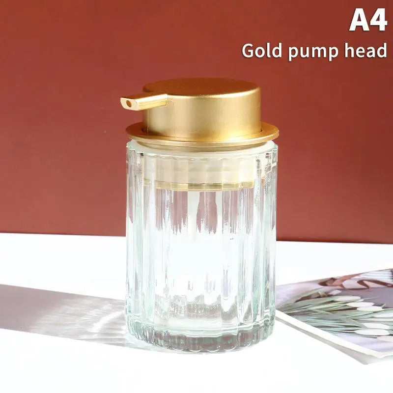 Glass Foaming Soap Dispenser | Stylish Countertop Pump Bottle