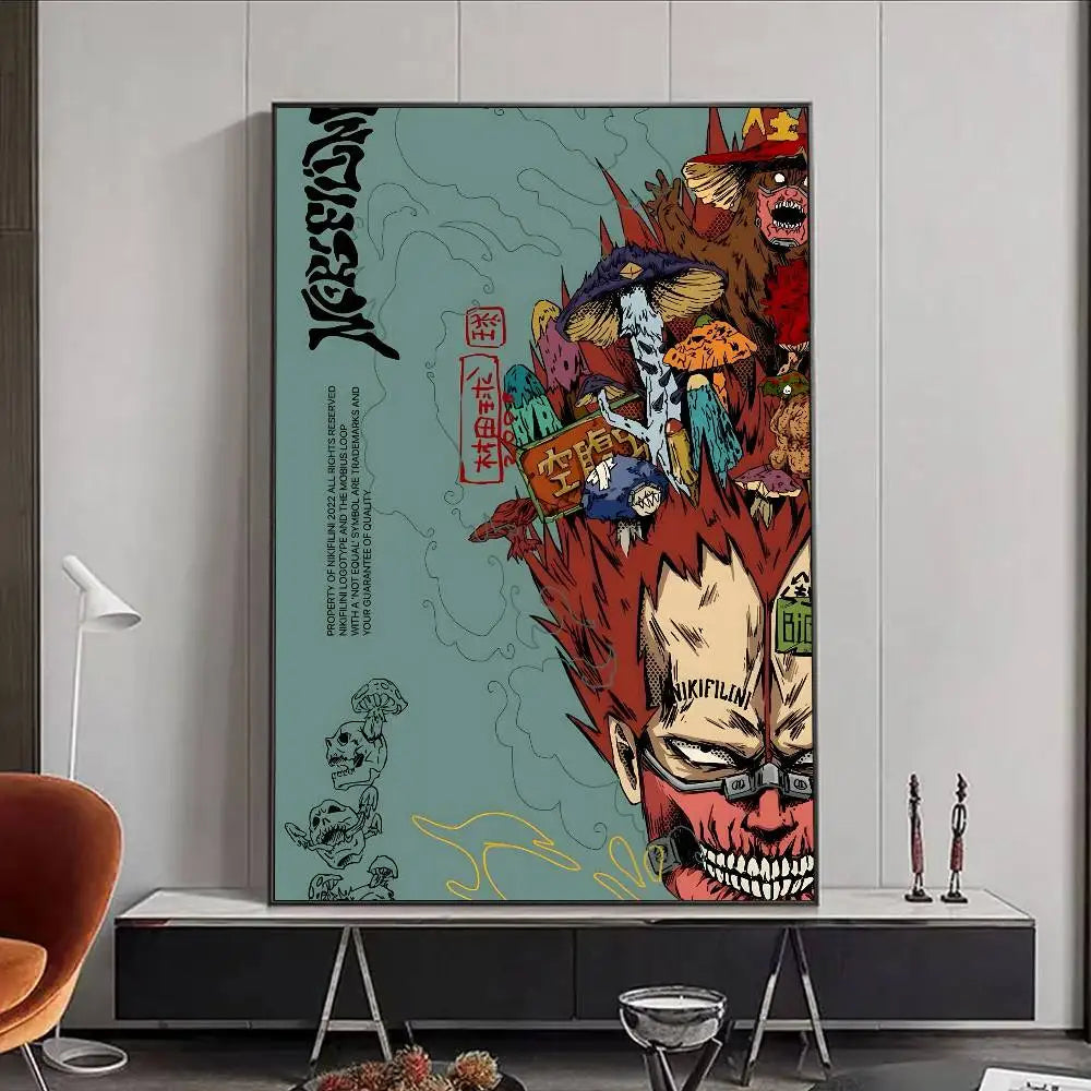Dorohedoro Anime Horror Poster – HD PVC Waterproof Wall Art