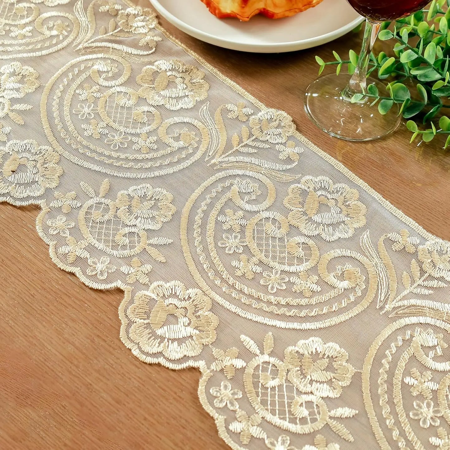 BATTILO Clear PVC Waterproof Tablecloth | Vinyl Lace Cover