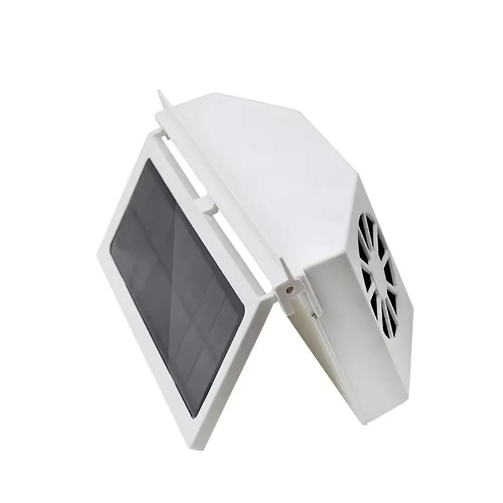 Car Cooling System Solar Panel Car Window Exhaust Fan Auto Air Vent Ventilation Fan Solar Radiator 3 Fans for Camper Peaceful Pleasures Health and Wellness