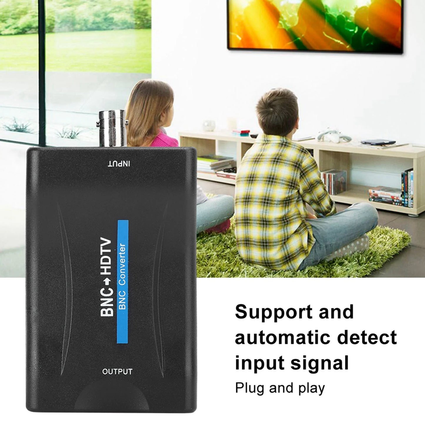 BNC to HDMI Converter Adapter – 1080P/720P Lossless HD