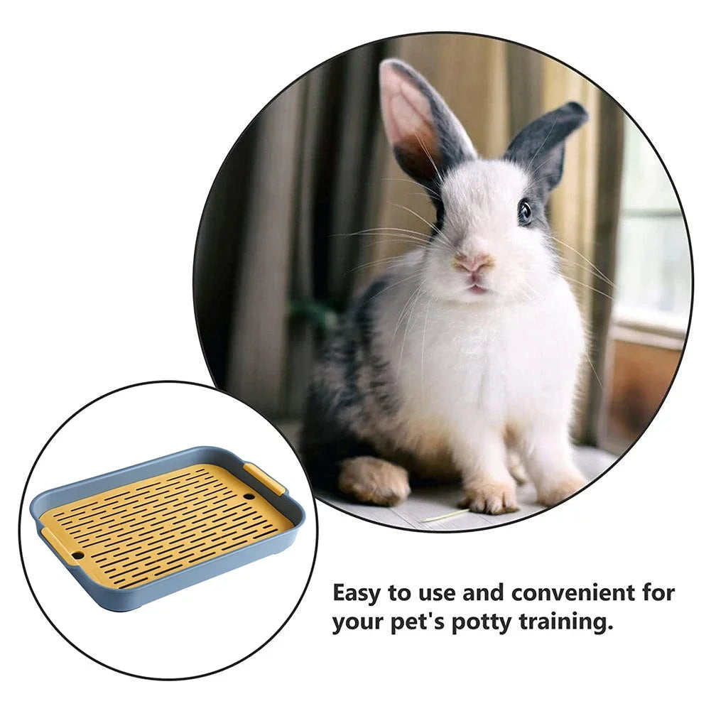 Corner Litter Tray for Rabbits, Guinea Pigs & Small Pets