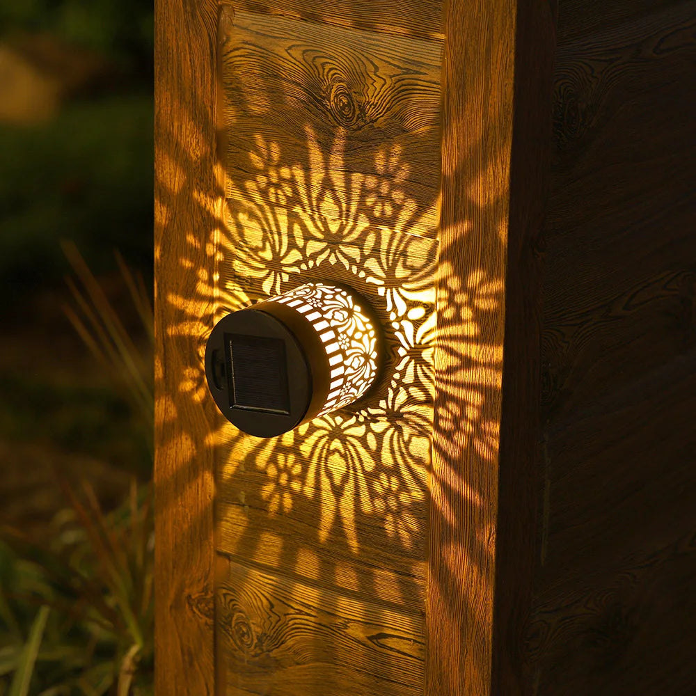 Solar Outdoor Wall Lantern – Decorative Garden Fence Light