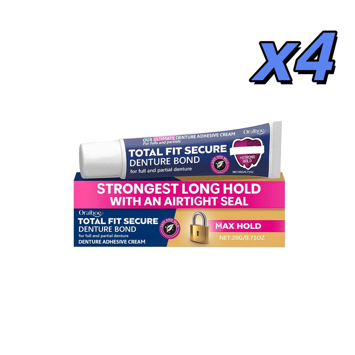 Thermoplastic Denture Adhesive – Extra Hold Secure Fit | 20g
