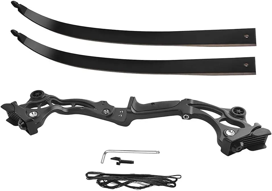 JUNXING F163 Recurve Bow Riser Length 23 Inches Aluminum Alloy Handle