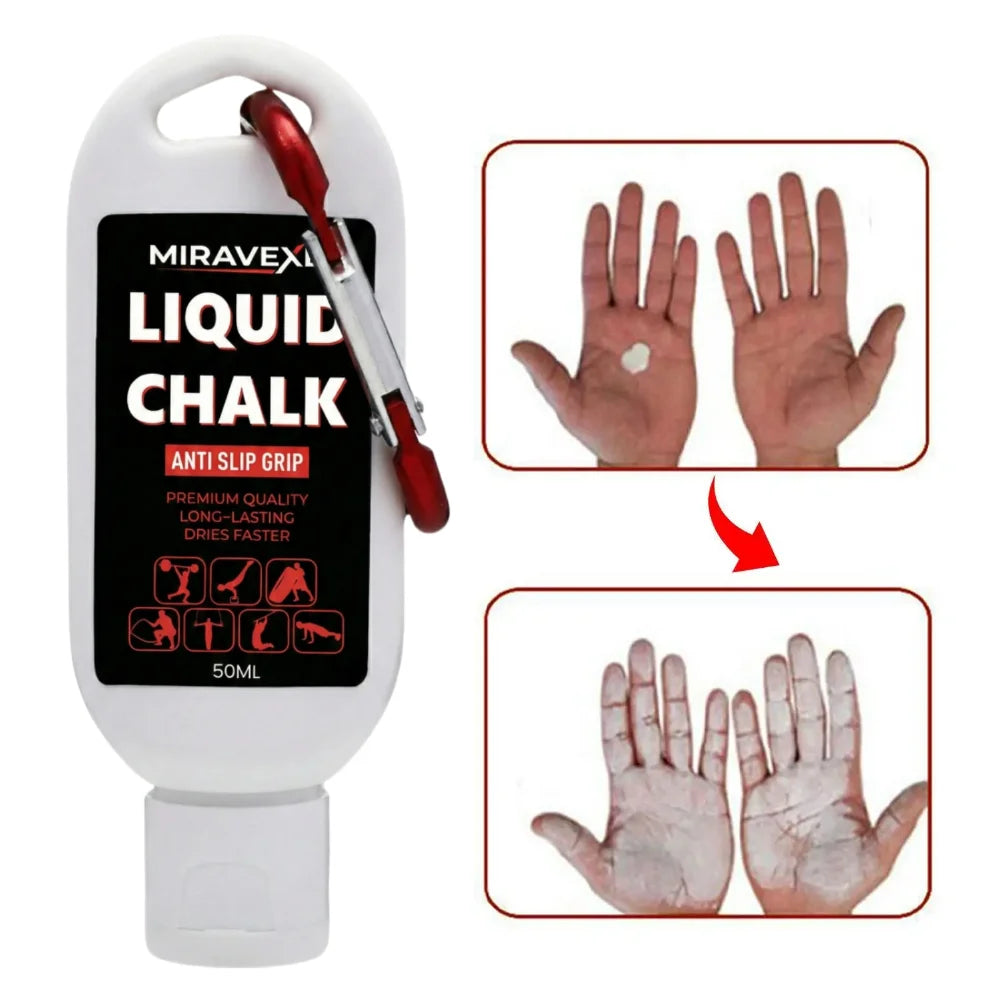 Liquid Chalk Anti Slip Hand Grip Cream Sweatproof Magnesium Powder for Weightlifting Rock Climbing Pole Dance Fitness Peaceful Pleasures Health and Wellness