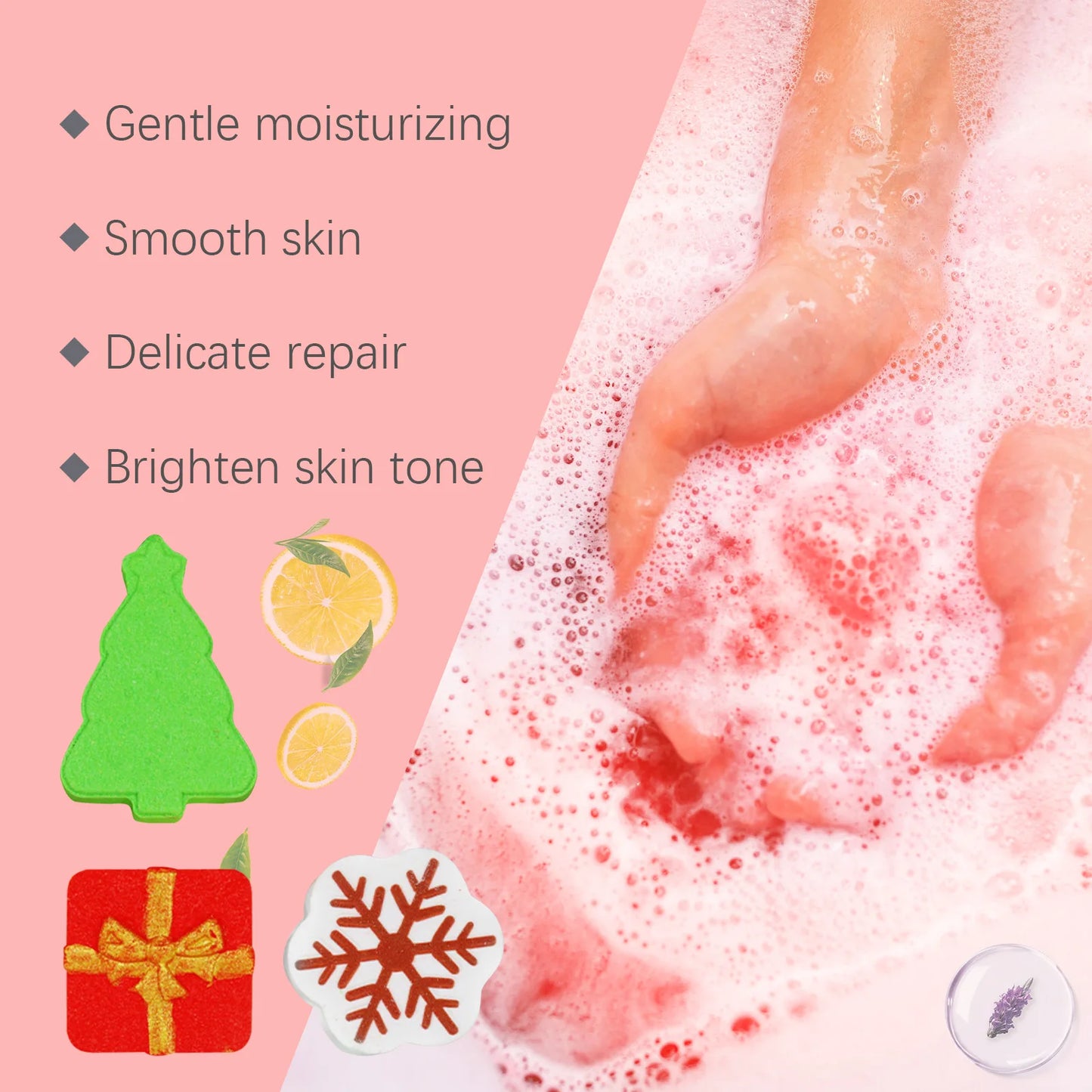 OceAura Bath Bombs Gift Set | Spa Essential Oil Bath Salt Balls