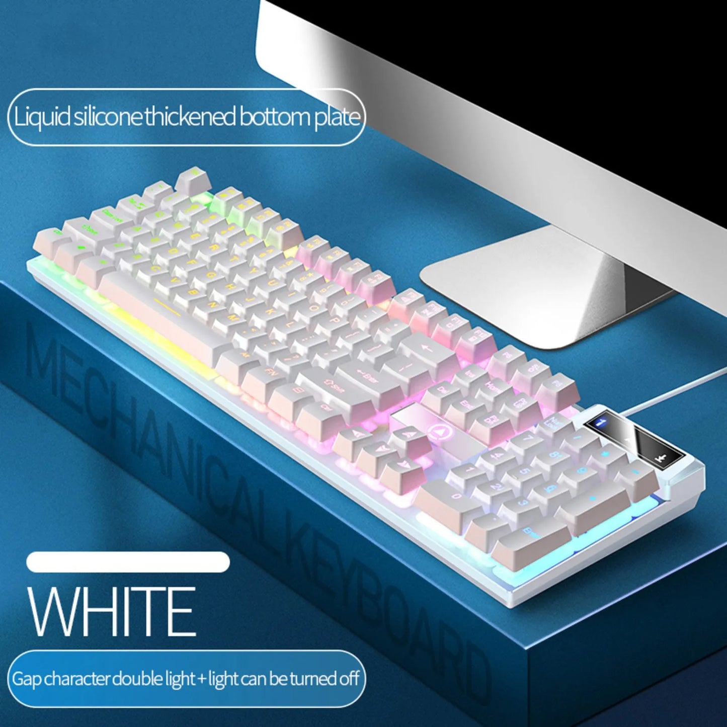 K500 RGB Wired Gaming Keyboard | Mechanical Feel 104 Keys