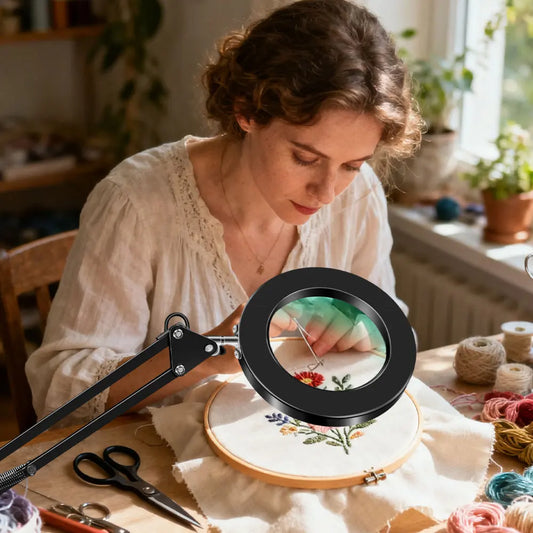 72LED 8X/10X NEW Illuminated Magnifier USB 3 Colors LED Magnifying Glass for Soldering Iron Repair/Table Lamp/Skincare Beauty Peaceful Pleasures Health and Wellness
