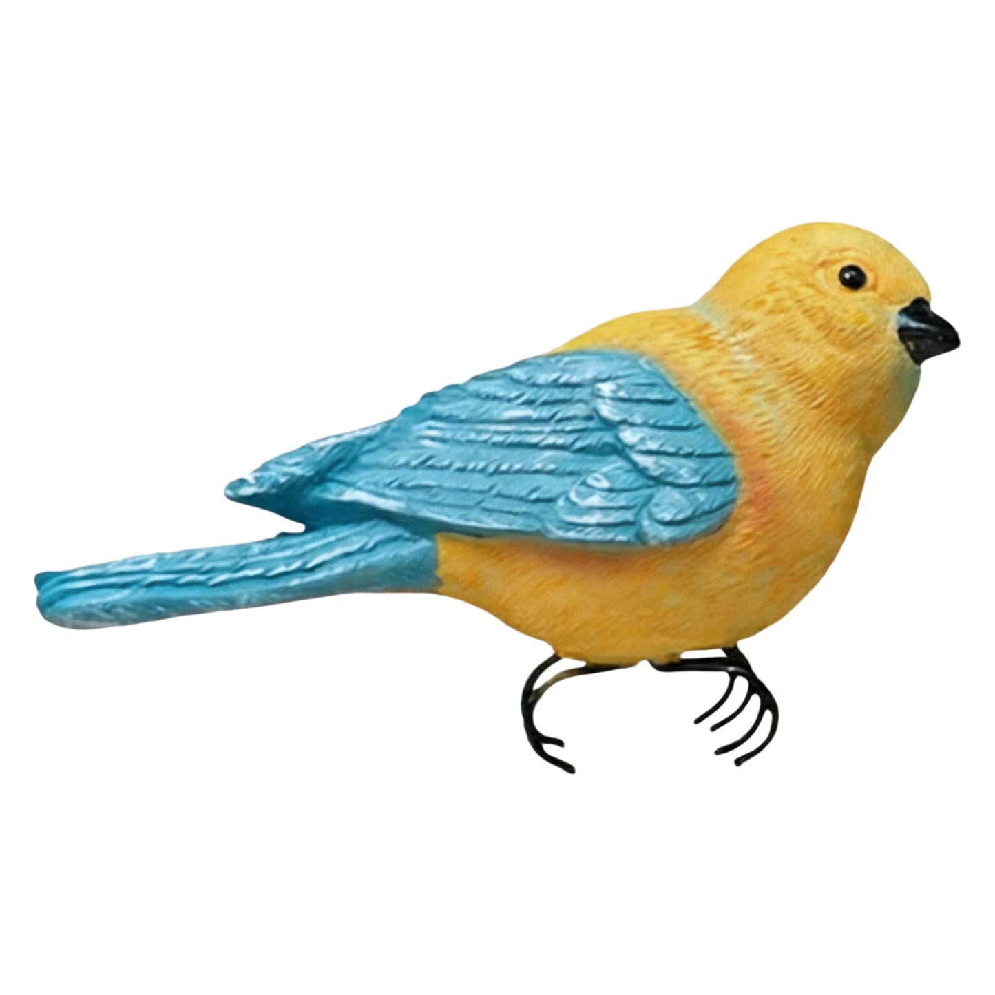 Artificial Bird Decorations Weather Garden Bird Statues Indoor & Outdoor Use Unique Gift for Women Mom Friends Peaceful Pleasures Health and Wellness Blue 12.5x7.5cm