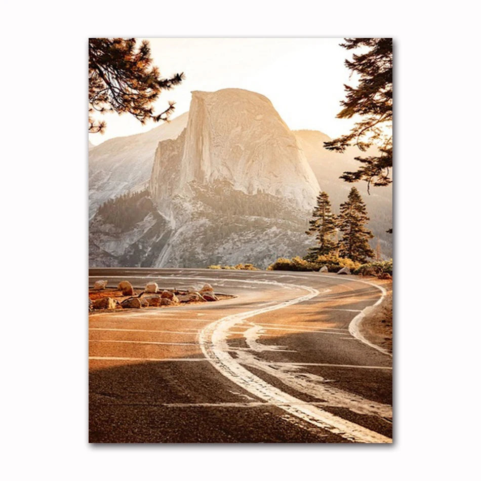 Autumn Landscape Canvas Wall Art | Nature Scenery Animal Print Canvas Wall Art Peaceful Pleasures Health and Wellness T60297-02 50x70cm Unframed