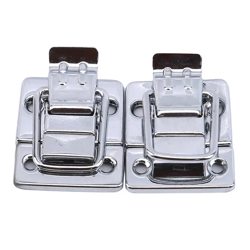 1/2Pcs Luggage Hardware Buckles Decorative Clasps for Gift Box Makeup Box Packaging Metal Buckle for DIY Craft Leather Handbag Peaceful Pleasures Health and Wellness silvery 2pcs