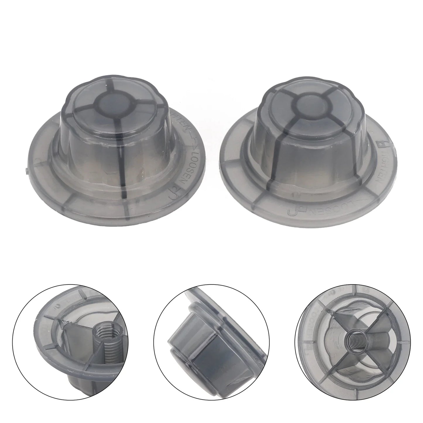 2-Pack Fan Blade Nut Covers – Plastic Replacement Screw Caps