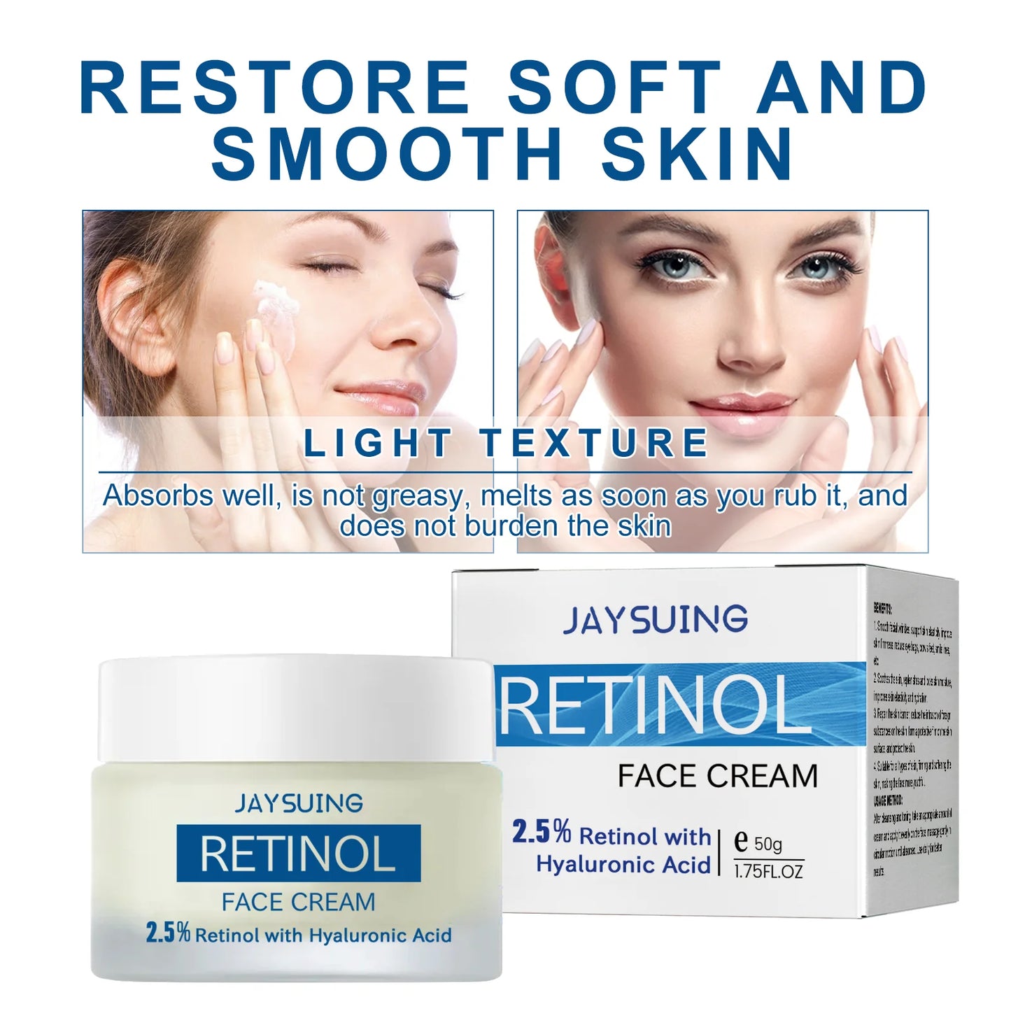 Jaysuing Retinol Face Cream – Firms, Hydrates & Smooths