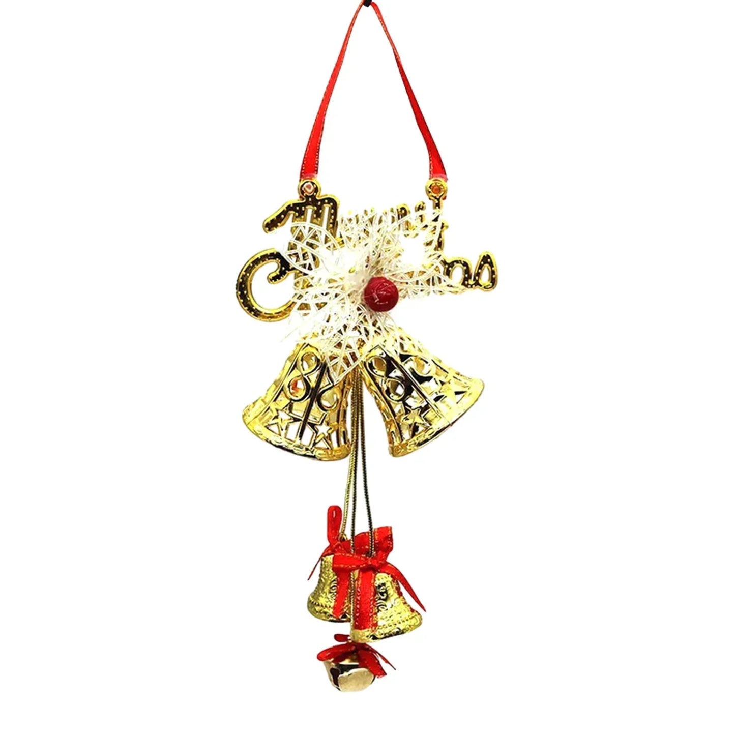 Christmas Jingle Bells Gold & Silver | Metal Holiday Decor