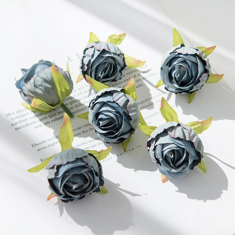 Silk Rose Flower Heads for Wedding & Home Décor | 10/30 Pcs