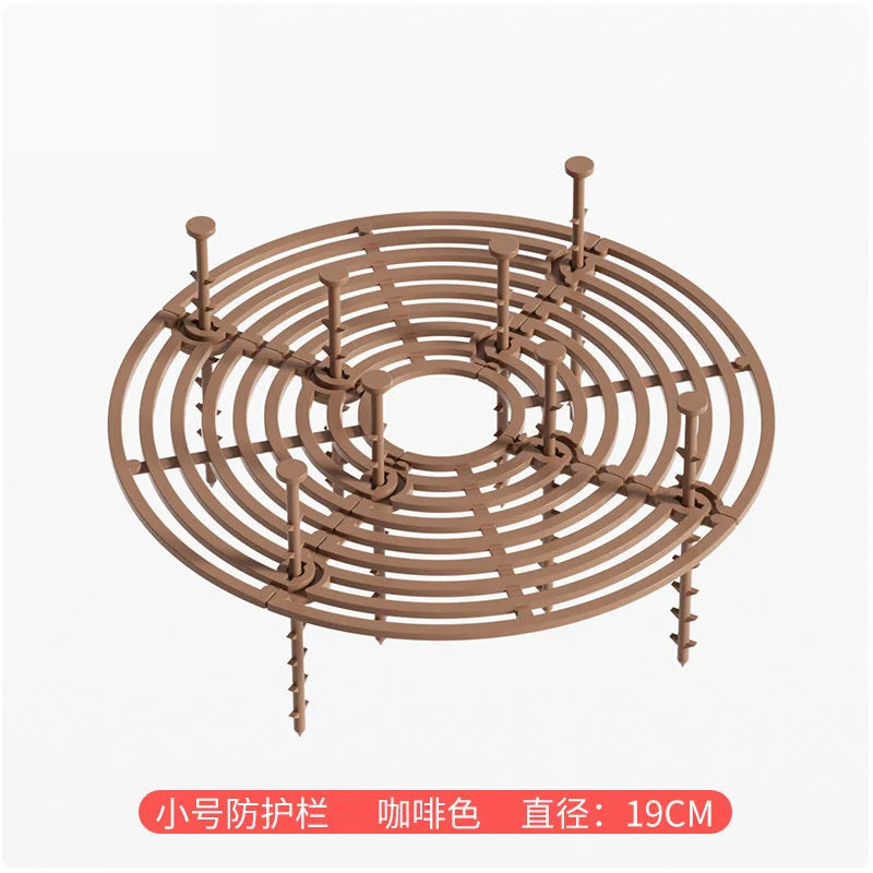 Plant Pot Soil Guard Grid Cover with Nails | Cat & Baby Safe