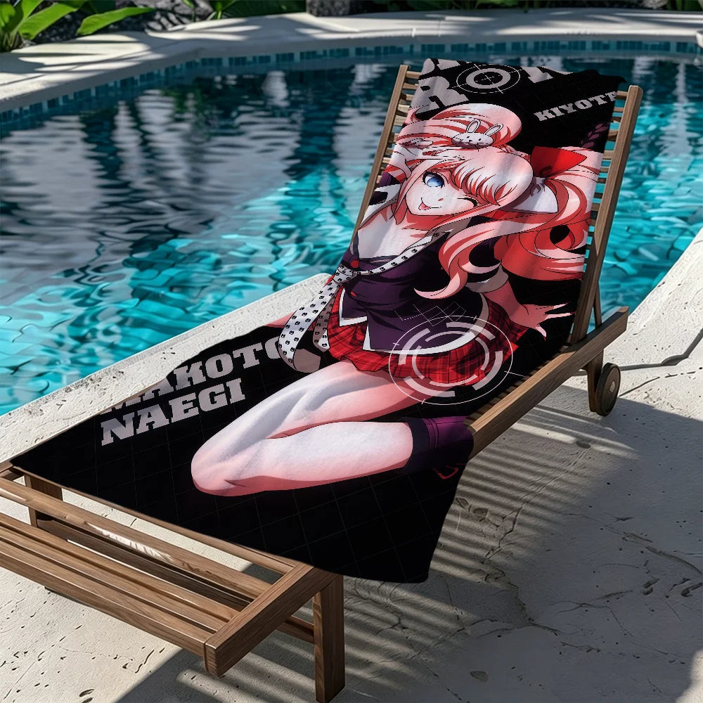 Danganronpa Anime Quick-Dry Beach Towel | Soft Microfiber Anime Beach Towel Peaceful Pleasures Health and Wellness