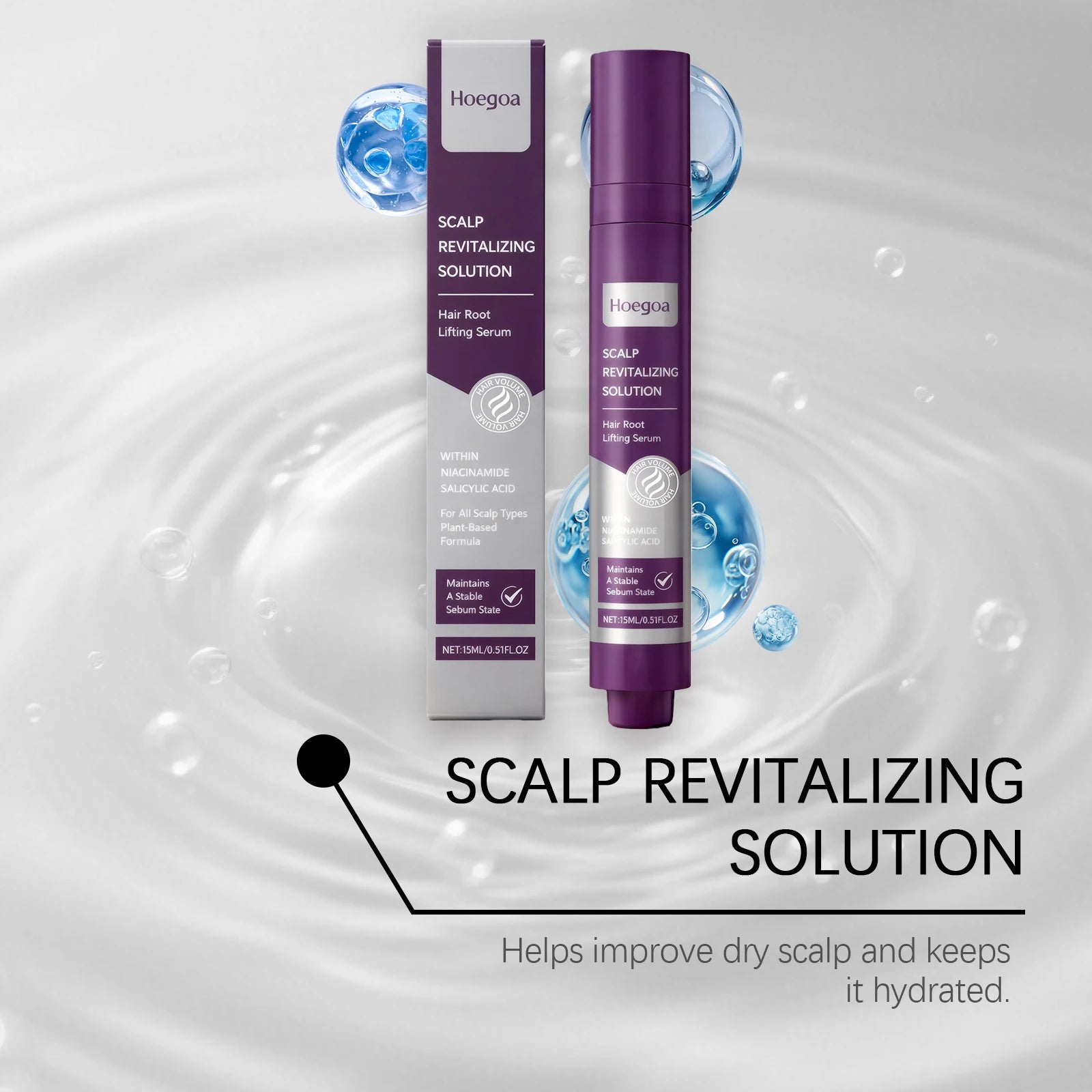 HOEGOA Scalp Repair Serum – Anti Hair Loss & Thickening Hair Growth Serum Peaceful Pleasures Health and Wellness