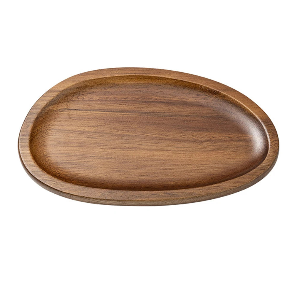 Wooden Serving Tray Rectangular Coordinating Drink Dessert Plating