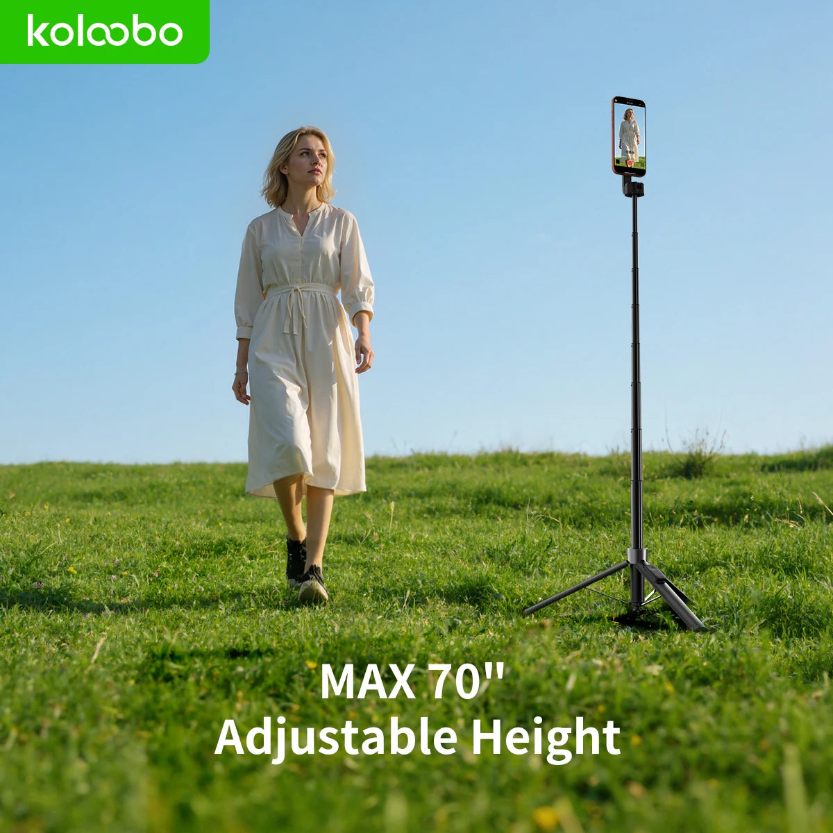 1.8m Magnetic Selfie Stick Tripod with Remote – iPhone & Android Peaceful Pleasures Health and Wellness