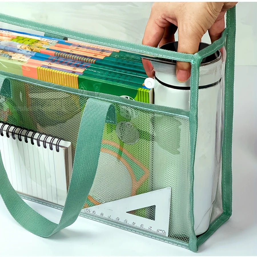 Waterproof Transparent PVC Study Bag | Exam Paper Organizer