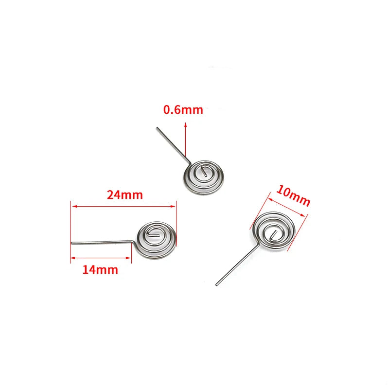 5pcs AAA AA Battery Spring Contact Plates | Nickel DIY Parts
