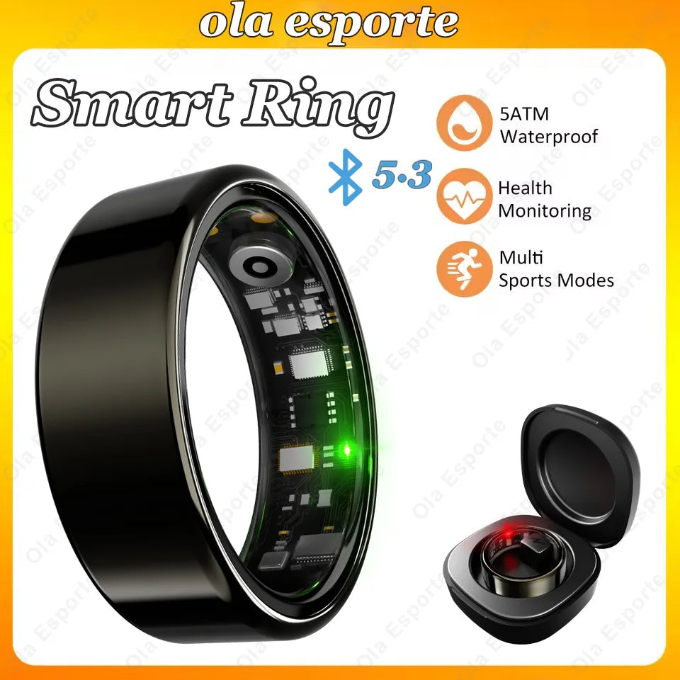 2026 New Smart Ring Men Women, Heart Rate Blood Oxygen and Sleep Monitor Smartring IP68 & 5ATM Waterproof, Multi-sport Mode Ring Peaceful Pleasures Health and Wellness ProBlack 14