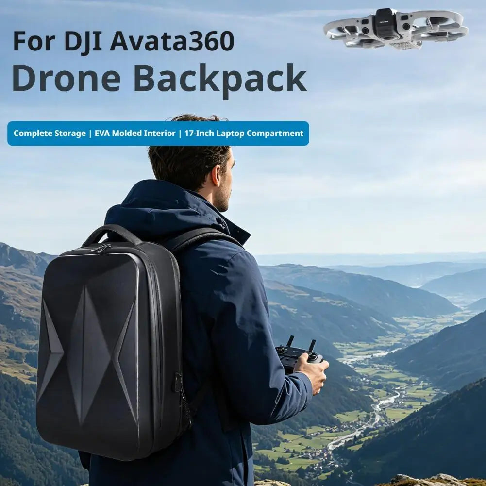 Hard Shell Drone Backpack for DJI Avata 360 | Shockproof Case