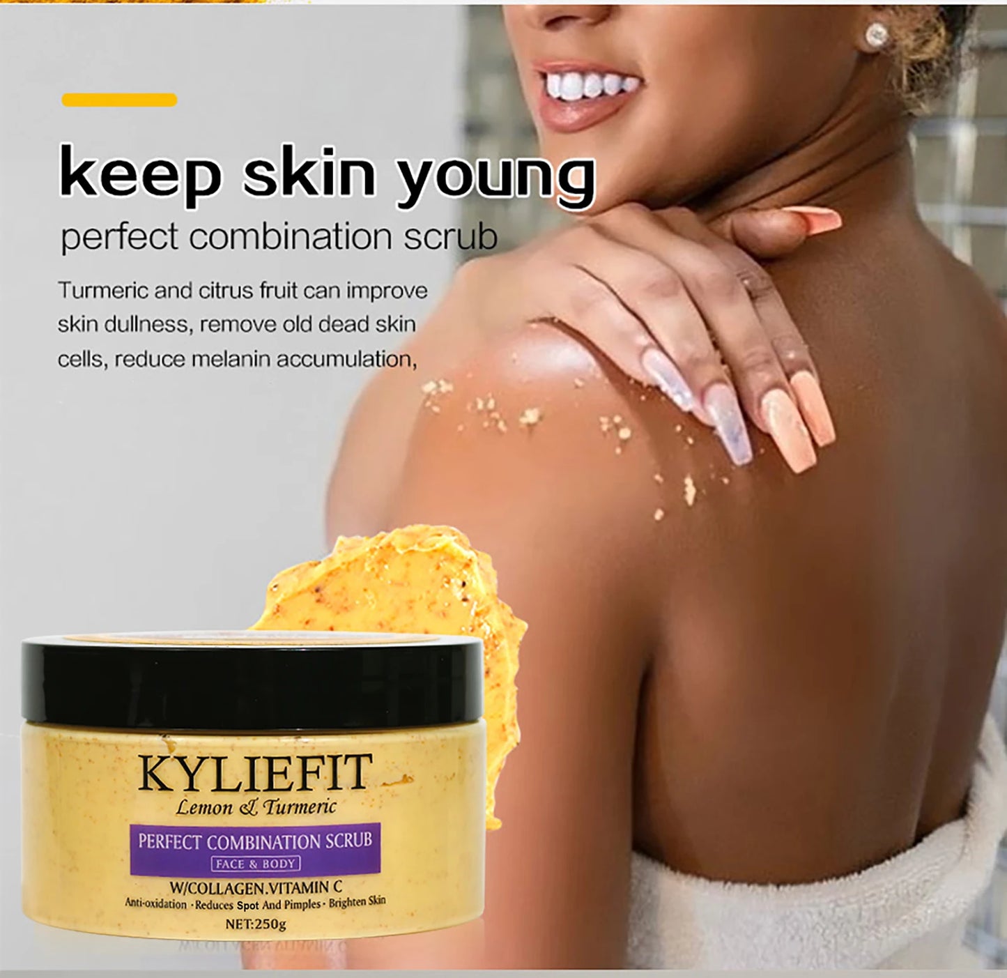 AILKE Organic Turmeric 5-in-1 Skin Care Set | Brighten & Clarify