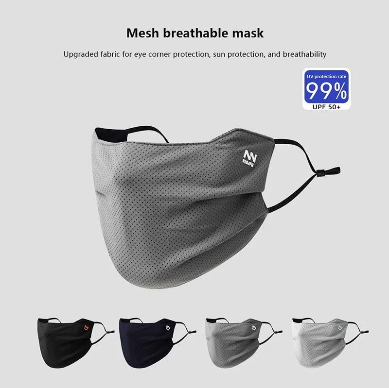Men's UV Sun Protection Face Mask – Breathable, Reusable