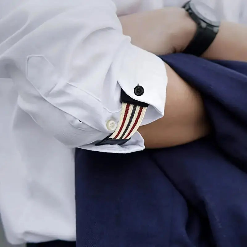 Shirt Sleeve Extension Strap Adjustable Buckle Garter for Men Women Long Sleeve Button Cuff Extender Accessory Peaceful Pleasures Health and Wellness