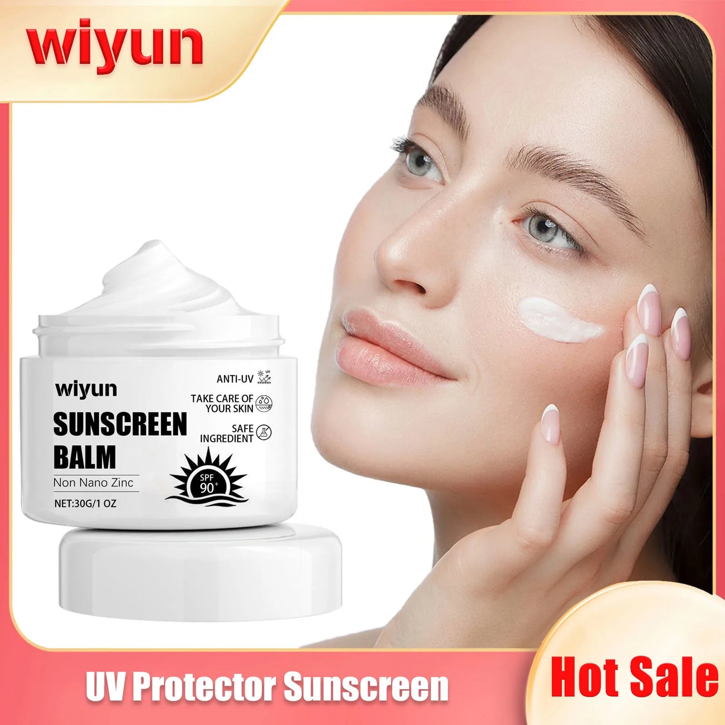 Ouhoe SPF 90 Sunscreen Cream – UV Shield, Oil-Control, 30g