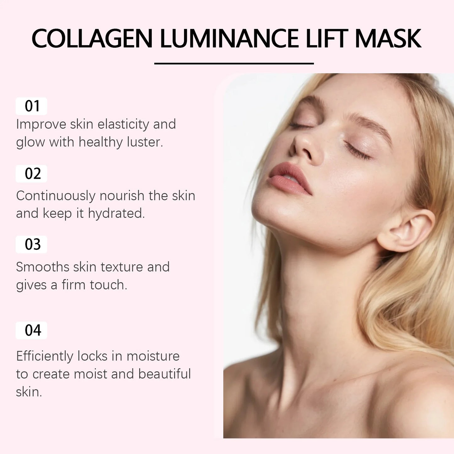 Viareline Collagen Facial Mask – Firming, Hydrating & Brightening