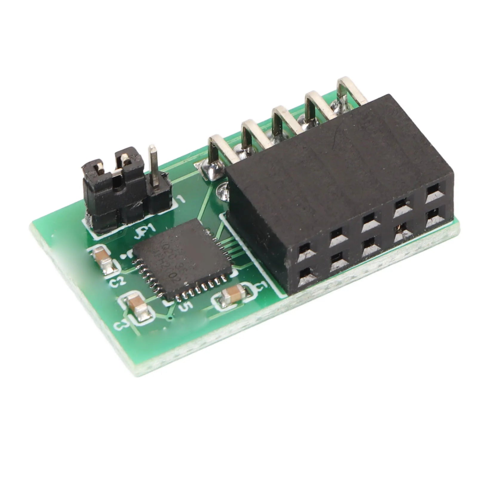 TPM 2.0 Module 10Pin TPM 2.0 Module Sleep Mode Light Weight 9670 Chipset Stable SPI High Accuracy for Trusted Peaceful Pleasures Health and Wellness