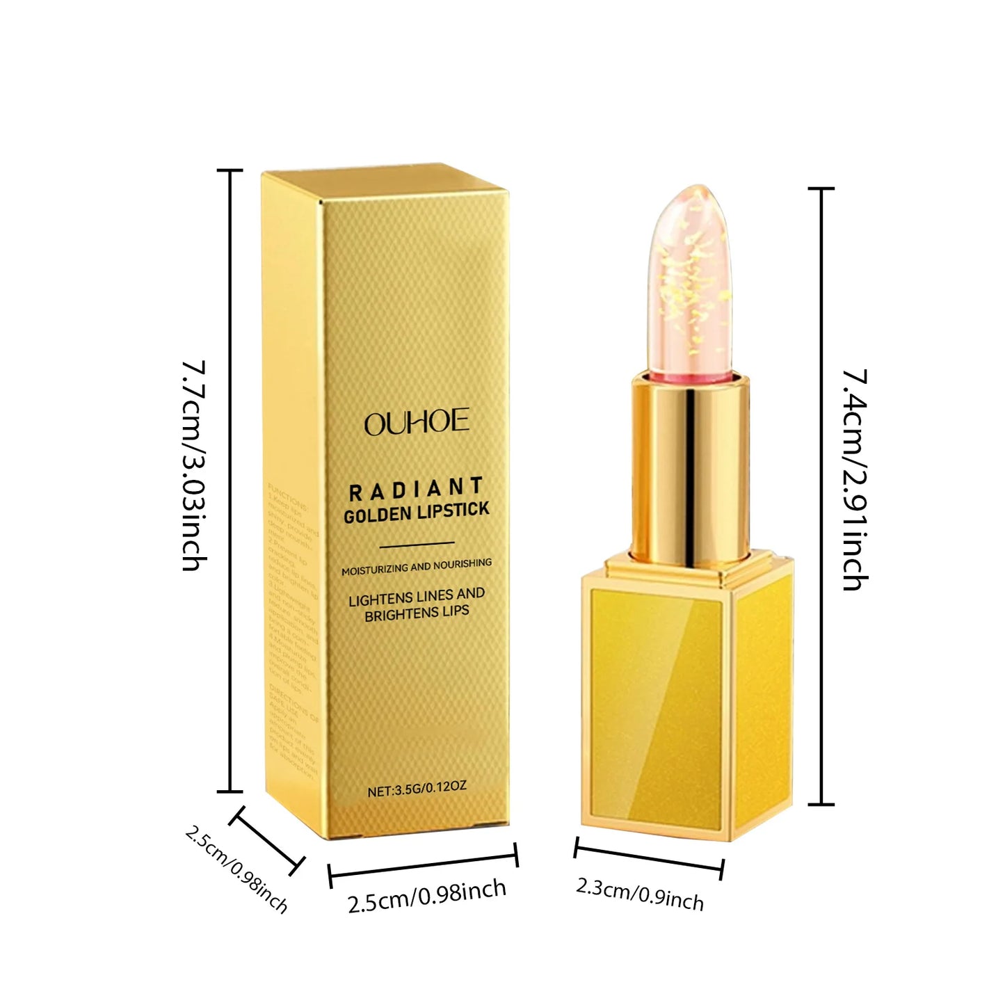 Gold Foil Lip Balm – Hyaluronic Acid, Vitamin E & Gold