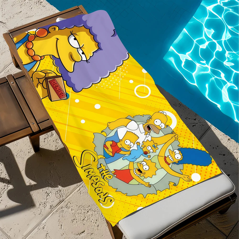 Cartoon Quick-Dry Beach Towel | Soft Pool & Travel Towel Quick-Dry Beach Towel Peaceful Pleasures Health and Wellness z7 STJ70x140CM