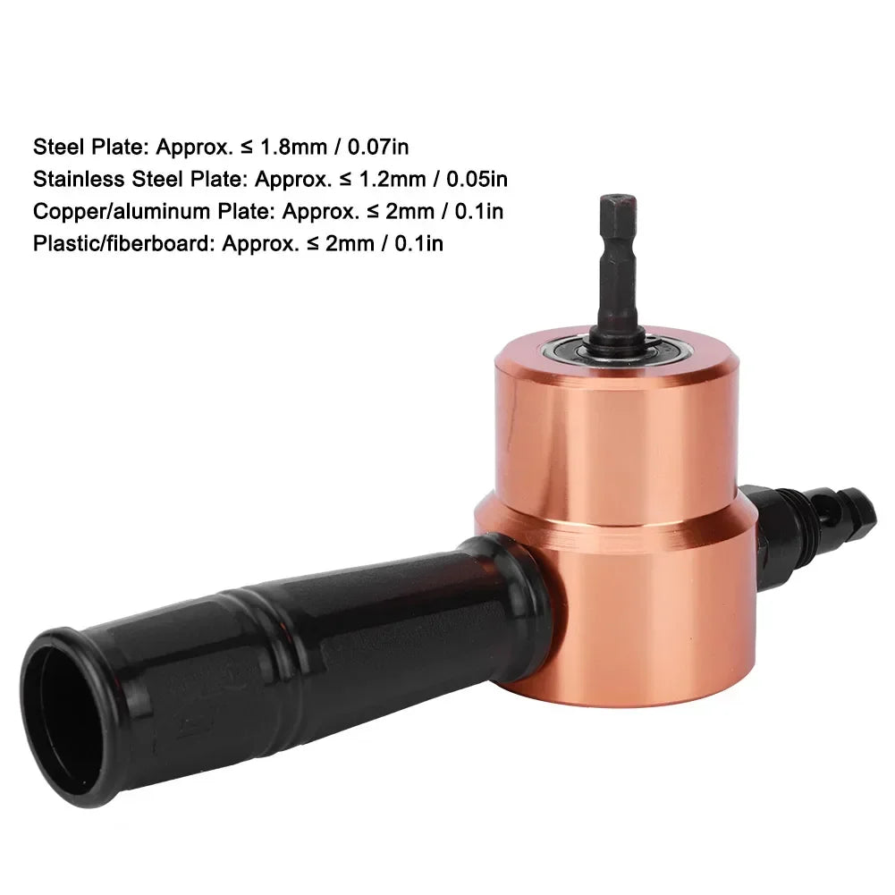 Double Headed Cutter Sheet Metal Nibbler Drill Cutting Tool Power