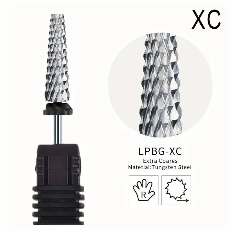 Five-in-one Nail Polishing Head for Removing Nail Polish Polishing Nail Chips and General Nail Polishing Machine Use Peaceful Pleasures Health and Wellness Black