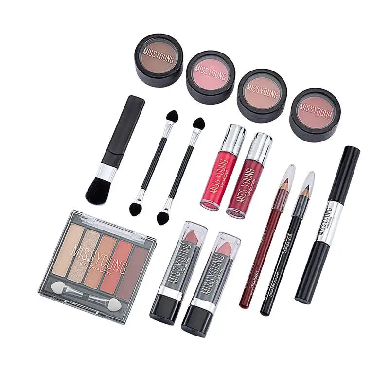 16-Piece Complete Makeup Kit for Women – All-in-One Beauty Set