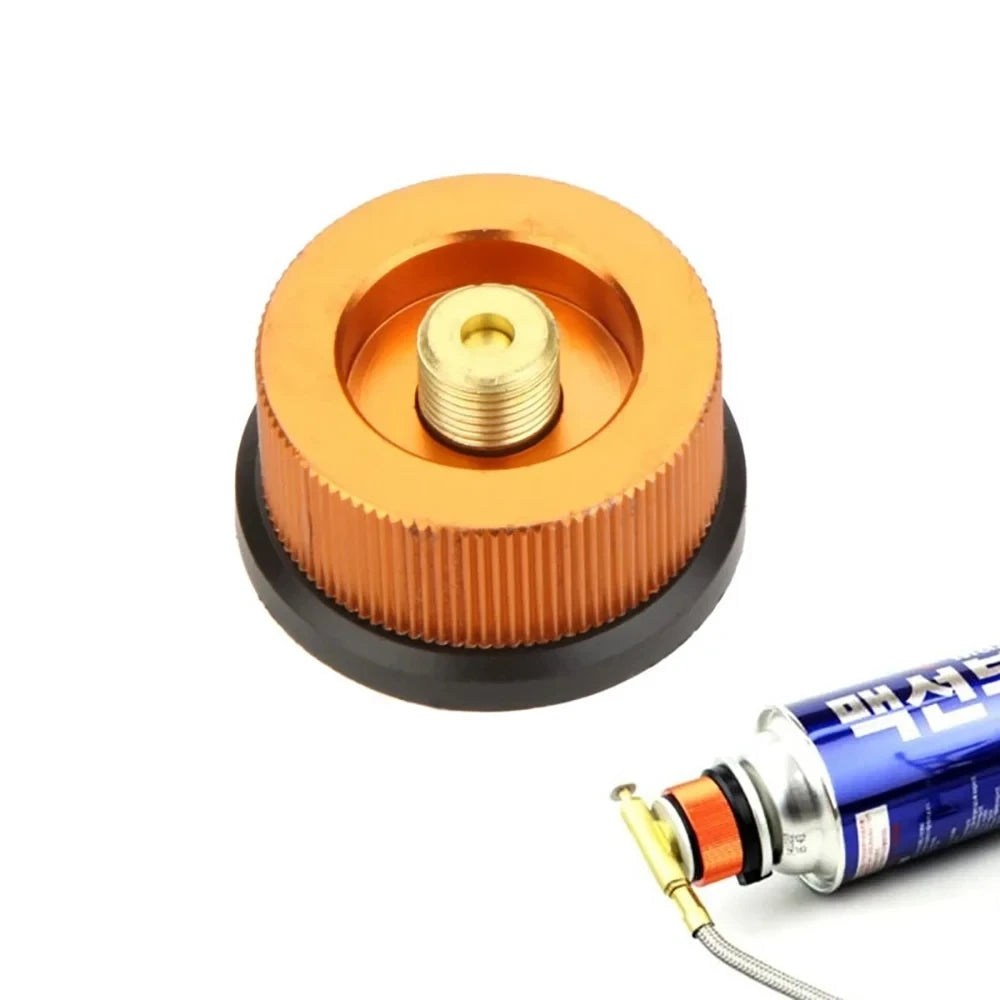 Camping Stove Gas Cartridge Adapter – Auto-Off Cylinder Connector