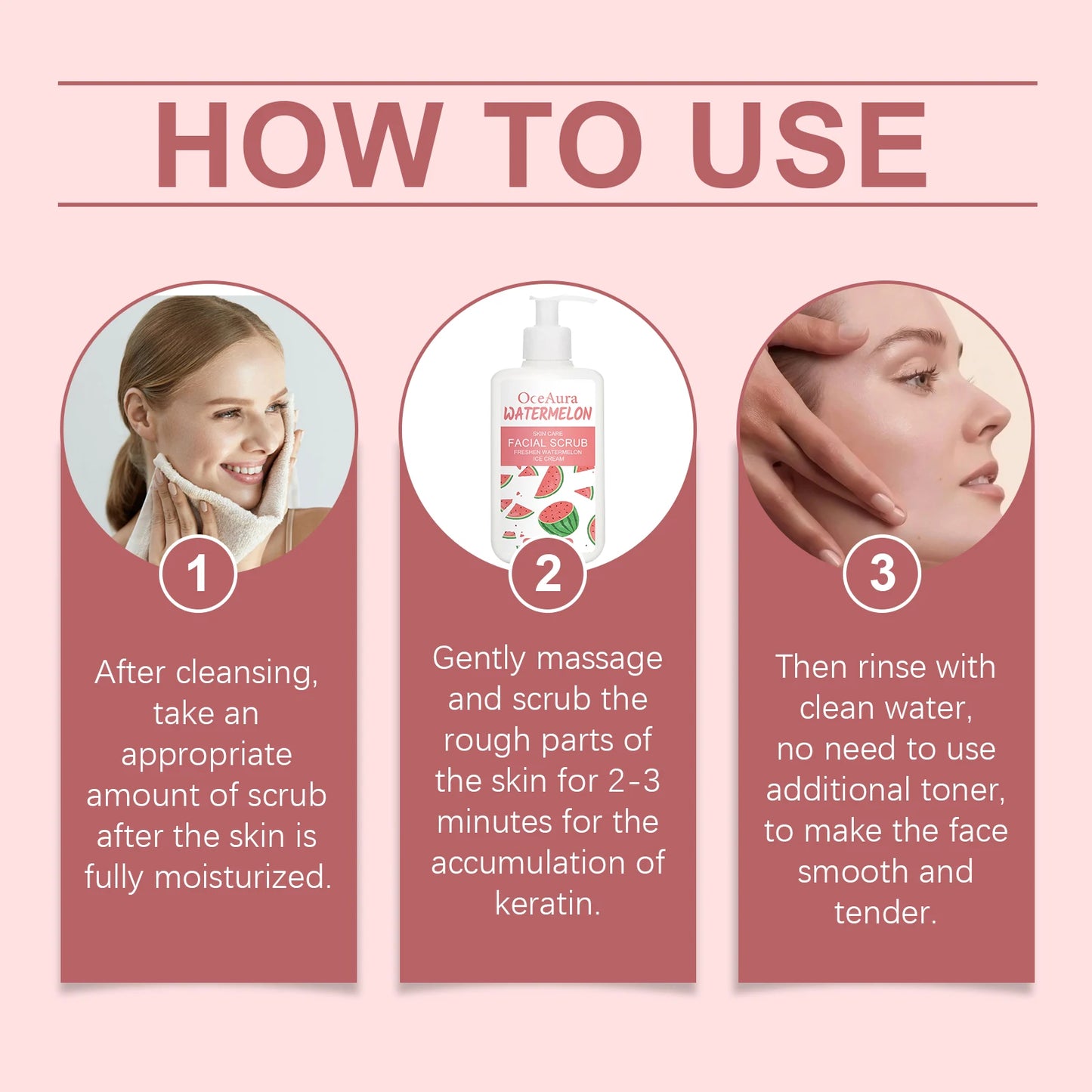 OceAura Exfoliating Face Scrub – Unclog Pores & Smooth Skin