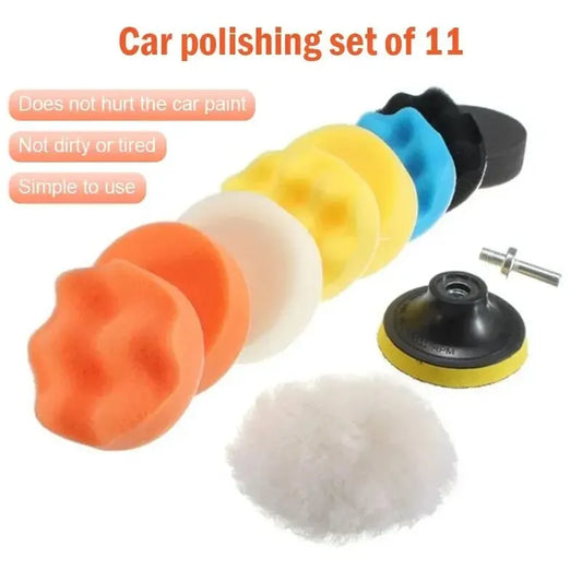 Polishing Sponge Plate Set Imitation Plush Waxing Angle Grinding Cleaning Sponge Wheel Car Beauty Set Electric Drill Polishing Peaceful Pleasures Health and Wellness