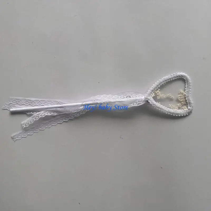 Baby Girls Lace Angel Wings & Wand Set – Photo Prop