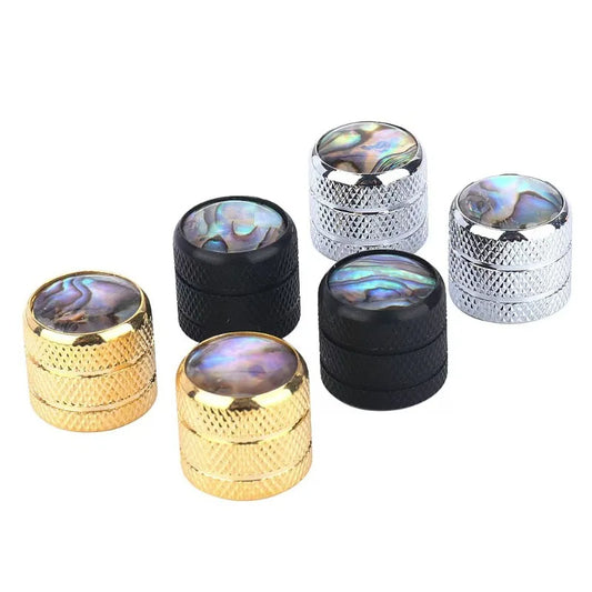 High-grade Scribed Inlaid Abalone Shell Volume Tone Button ST TL Peaceful Pleasures Health and Wellness