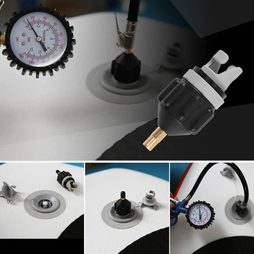 1PCS Air Valve Adaptor Dustproof Wear-resistant Rowing Boat Air Valve Adaptor Kayak Inflatable Pump Adapter Peaceful Pleasures Health and Wellness