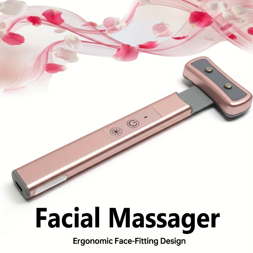 6-in-1 Led Multifunctional Eye and Facial Massager with Vibration Massage Function, Can Massage Eye Bags and Cheeks, Multi-Color Modes, Boxed Packaging, Electric Skin Massage Device, Supports USB Charging, Suitable for Use. Peaceful Pleasures Health and Wellness