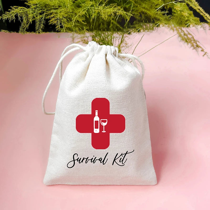 5pc Bachelorette Hangover Survival Kit Bags | Hen Party Gifts