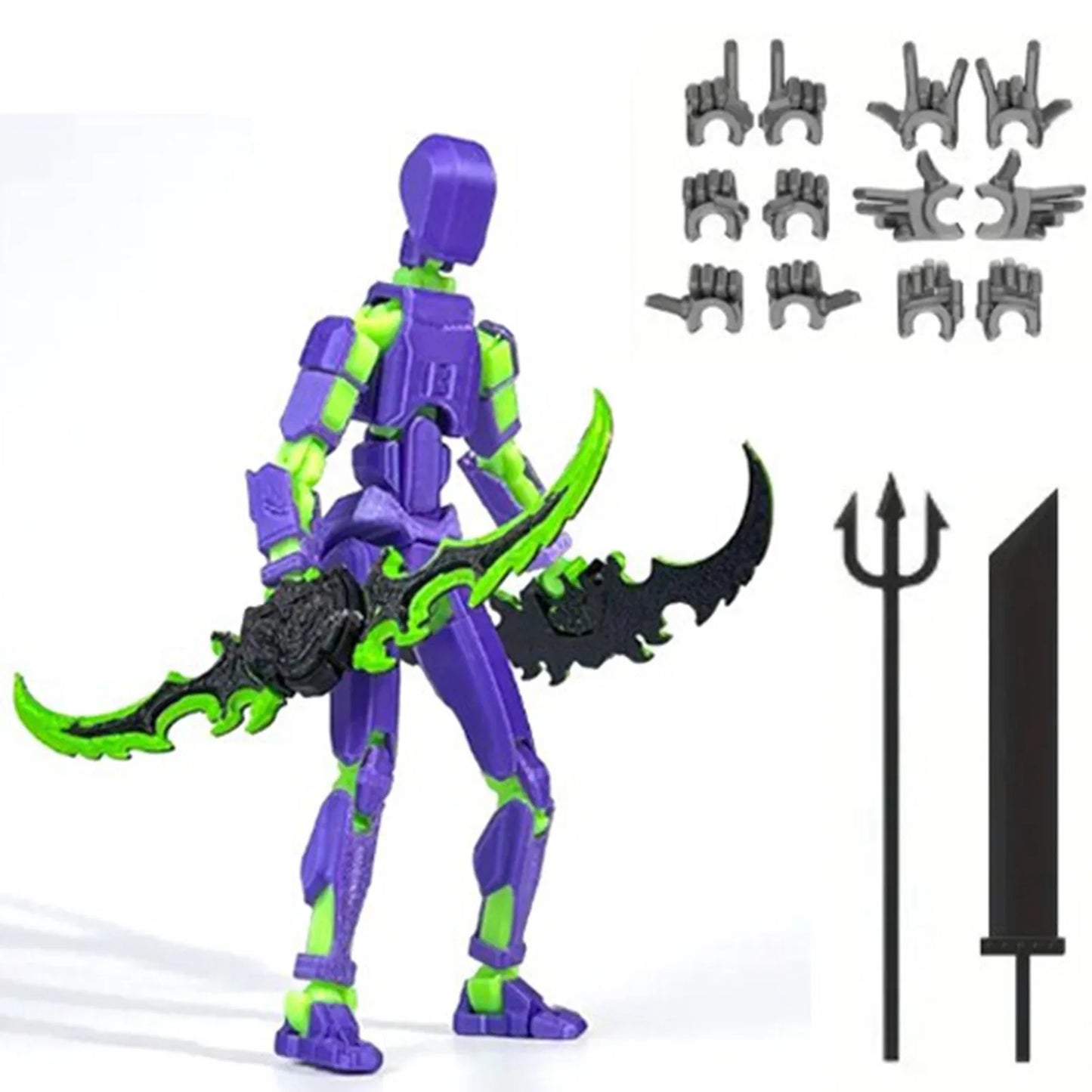 Lucky 13 3D Printed Posable Robot Action Figure | Collectible