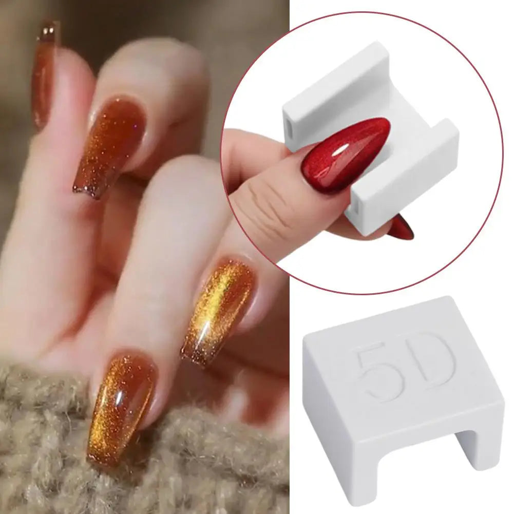 5D French Tip Cat Eye Nail Magnet Wand – Stainless Steel Strong Magnetic Tool for Cat Eye Gel Polish, Salon & DIY (12 Colors) Peaceful Pleasures Health and Wellness